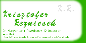 krisztofer reznicsek business card